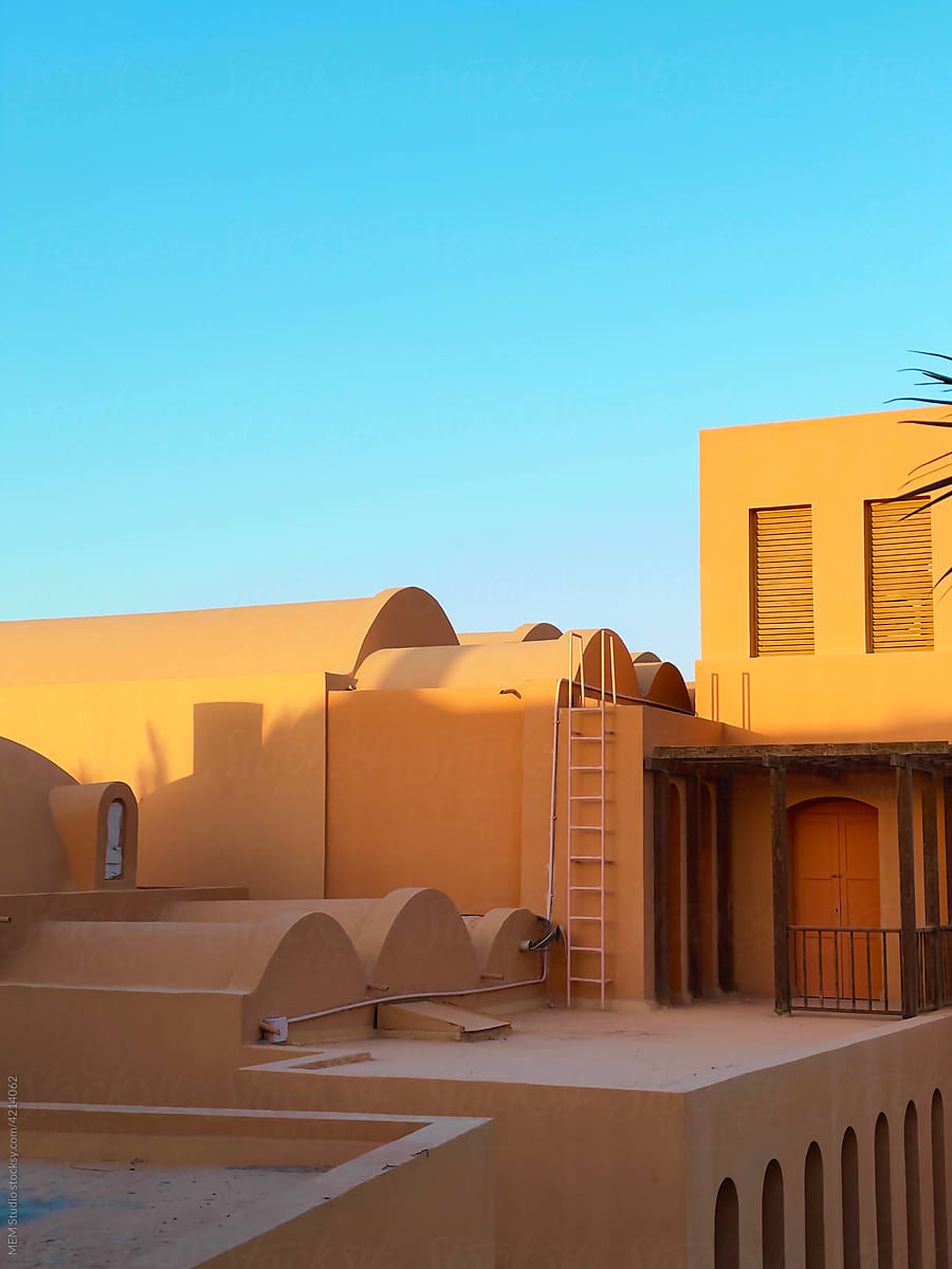 Minimalistic arabic architecture detail
