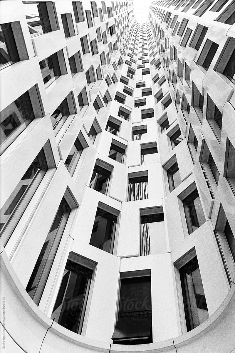 Abstract perspective of building
