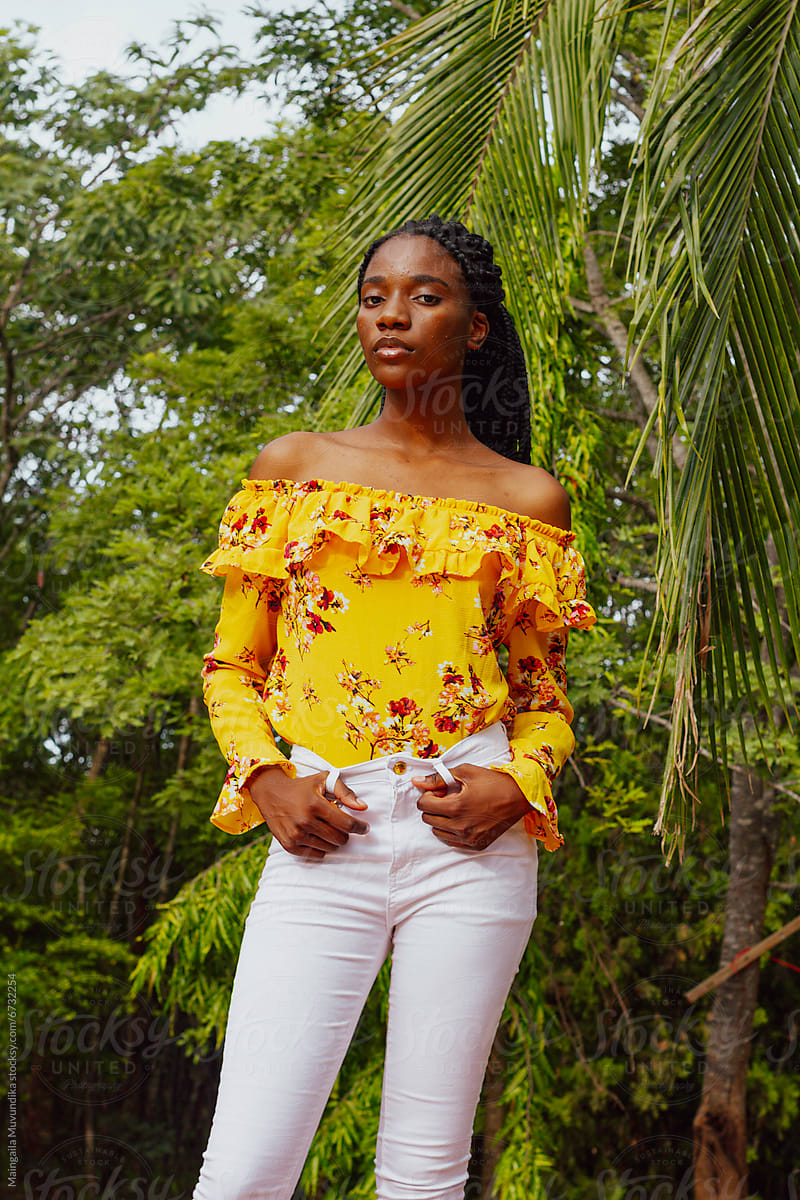  black girl in the park by stocksy contributor the odd fray stocksy