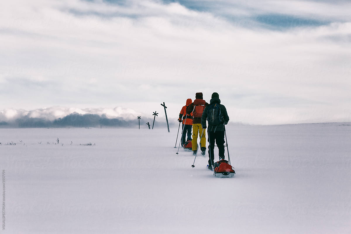 Backcountry Expedition on Skis in Scandinavia