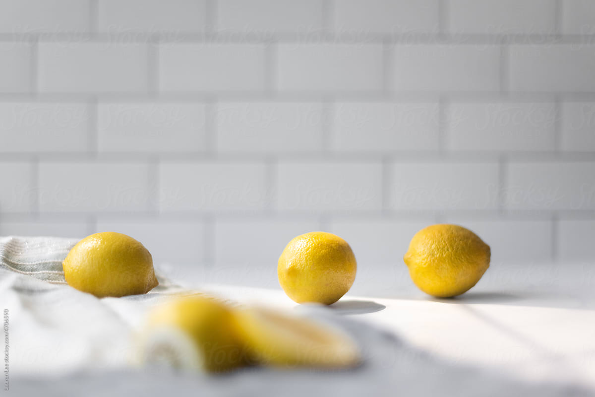 Lemons on counter