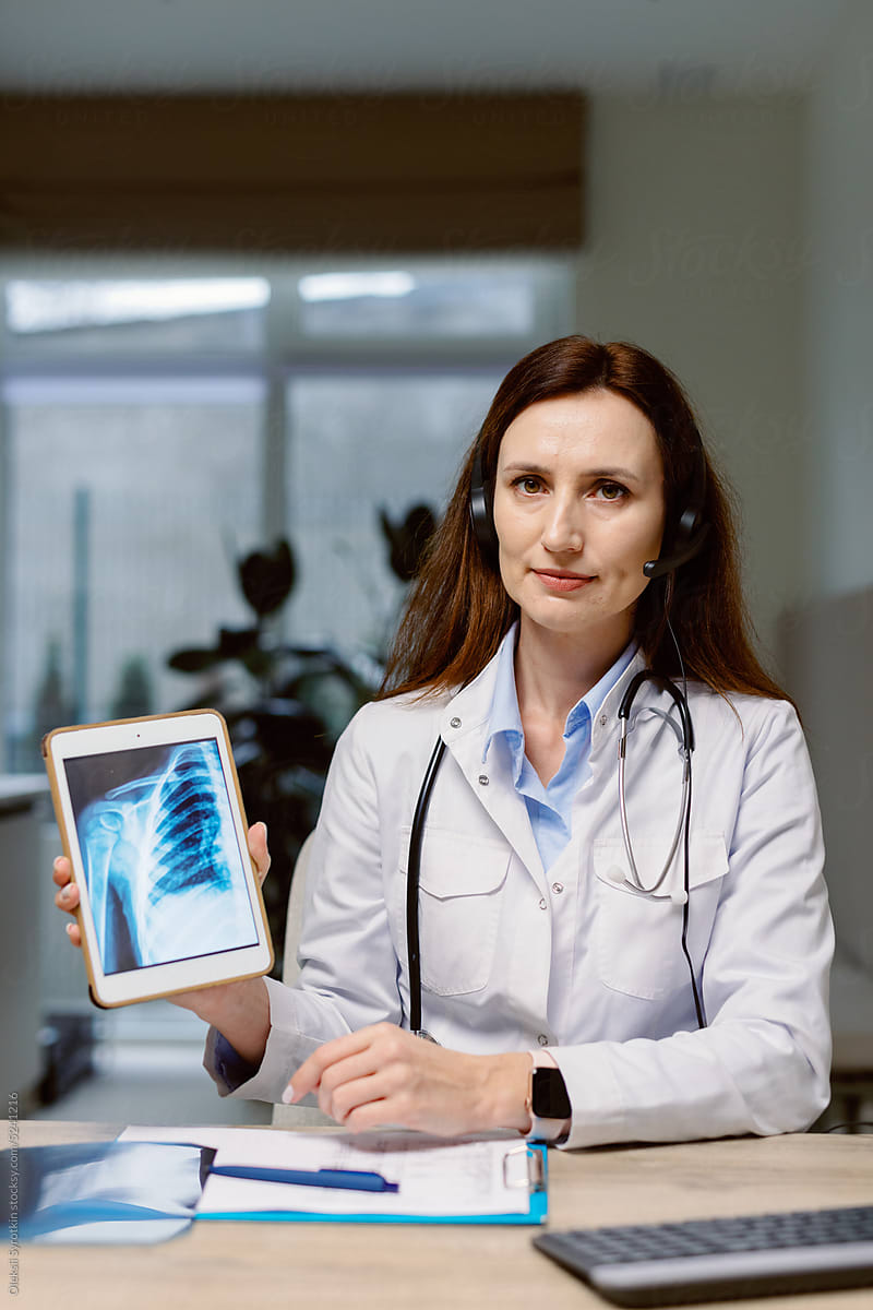 Radiologist doctor technology medical examination medicine care