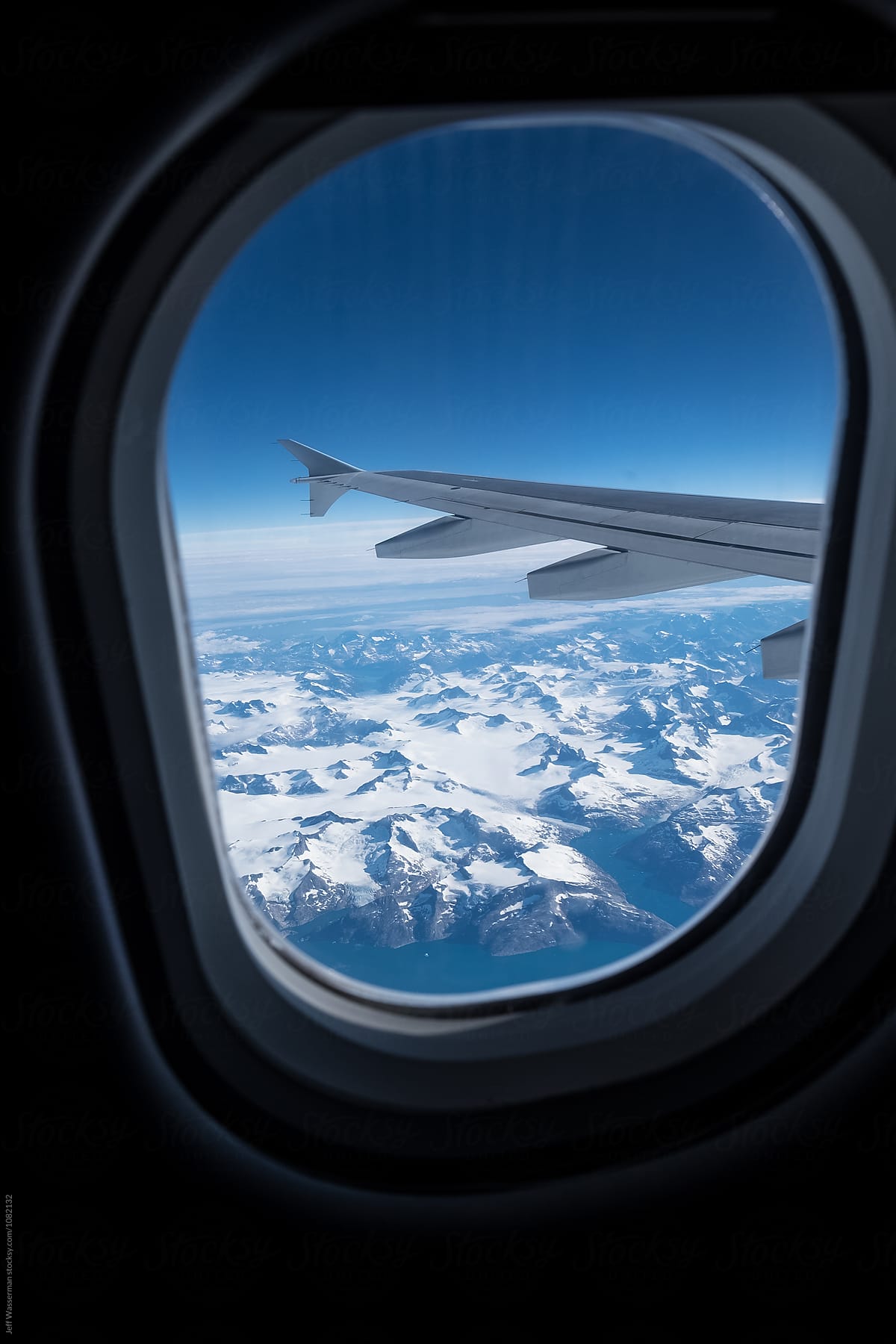 Aerial View Of Greenland From Airplane Window | Stocksy United