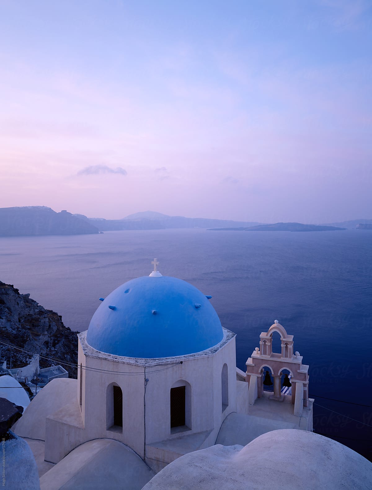 Beautiful churches of Santorini. Greece.