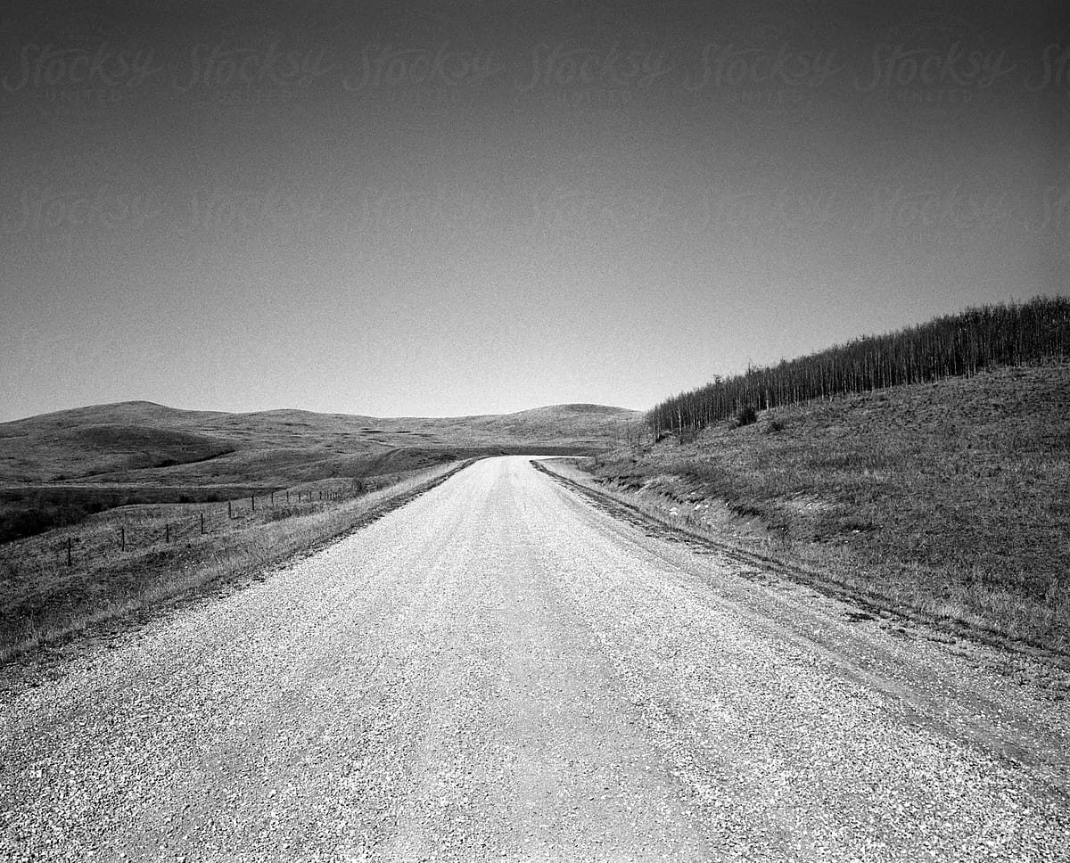 A backcountry gravel road.