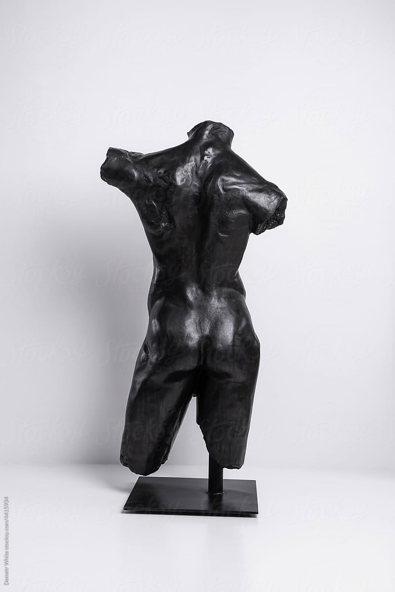 Creative sculpture of torso