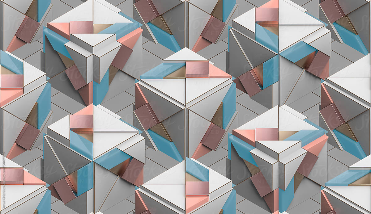 Tangram white game box pattern.