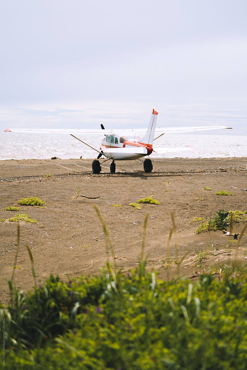 Alaskan Bush Plane on Beach