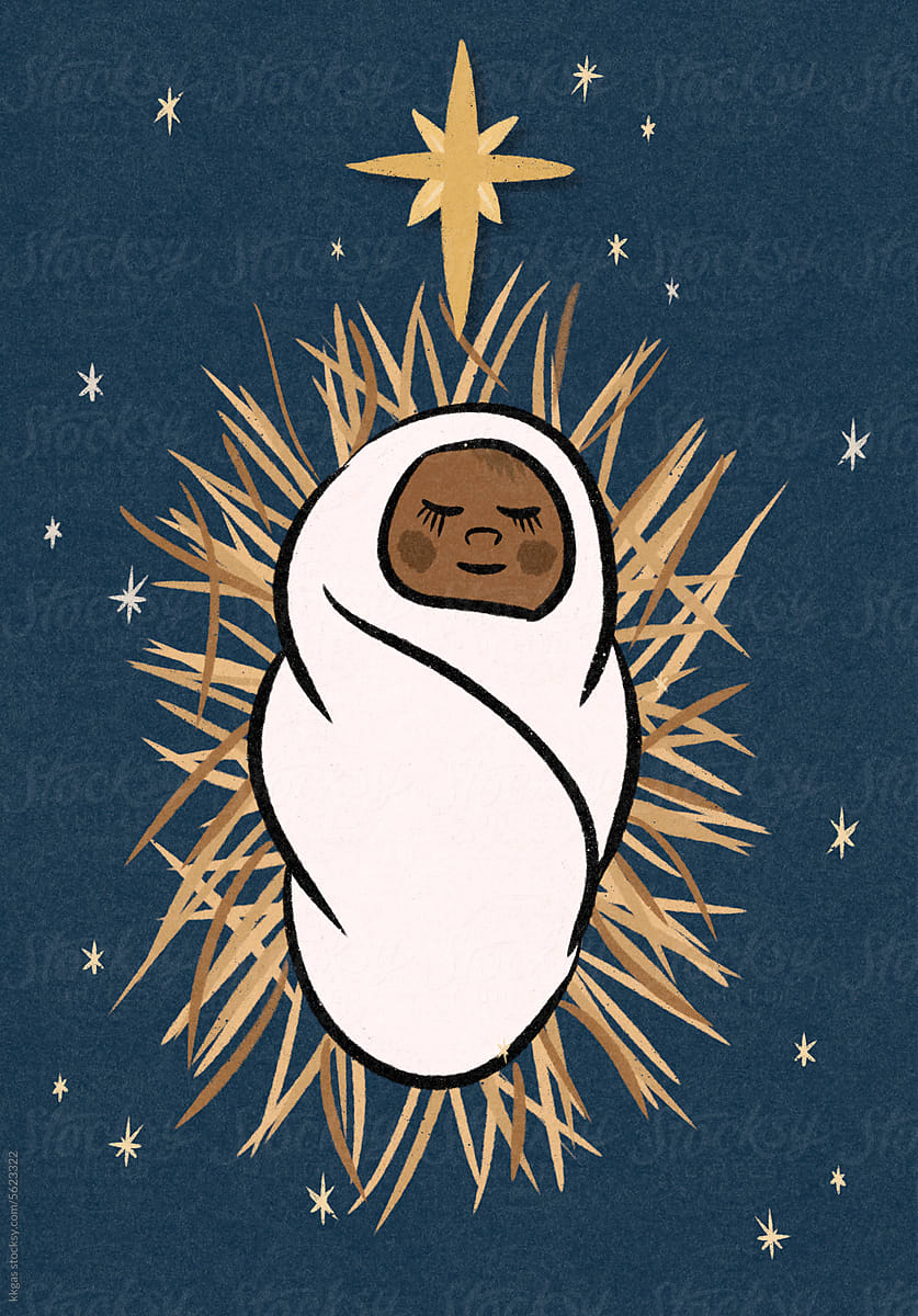 Baby Jesus with star