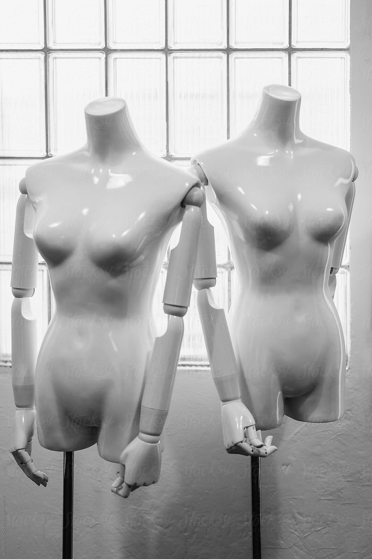 Mannequins in a shop.