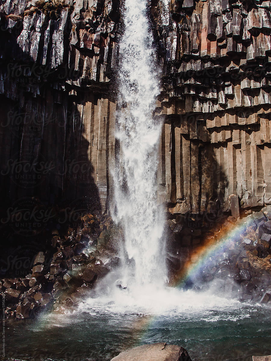 Waterfall And Rainbow By Stocksy Contributor Guillermo De La Torre