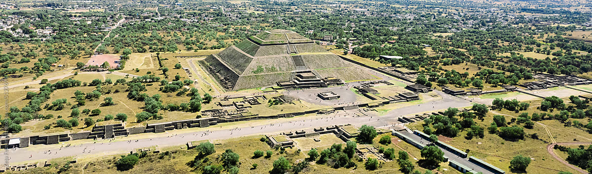 Aerial View To Teotihuacan