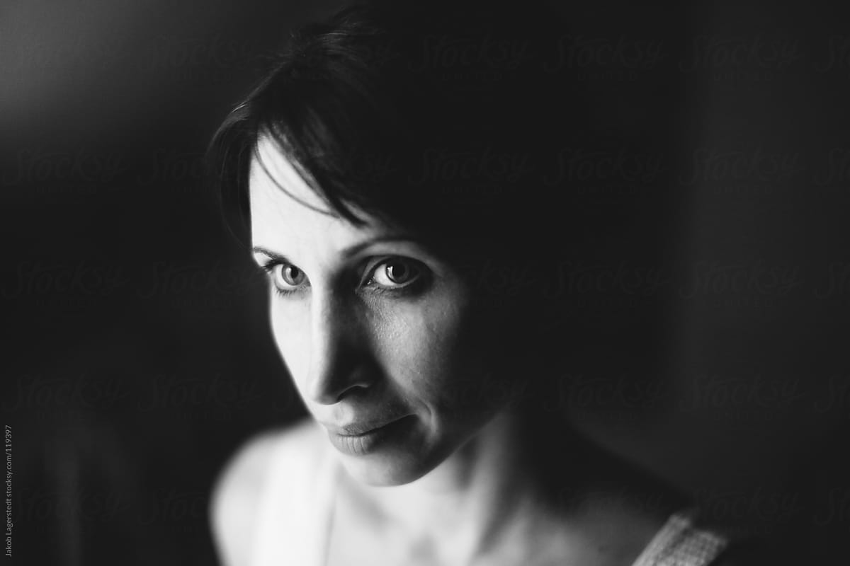 Black And White Portrait Of A Beautiful Woman By Stocksy Contributor Jakob Lagerstedt Stocksy 