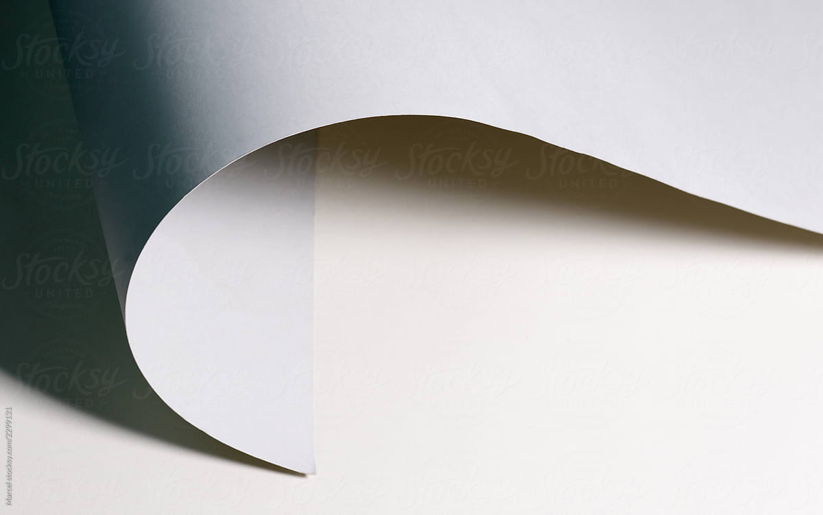 Curved paper background