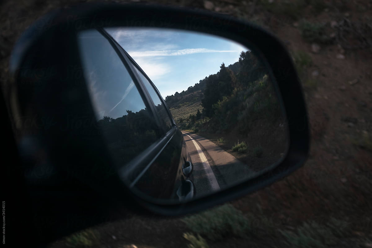 Road Trip Scene Through Car Window by Stocksy Contributor Simone Wave -  Stocksy