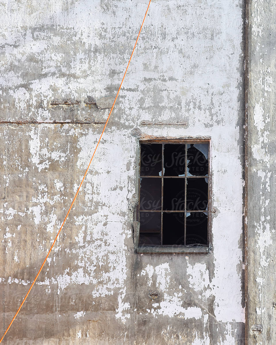 Abandoned Old Broken Window