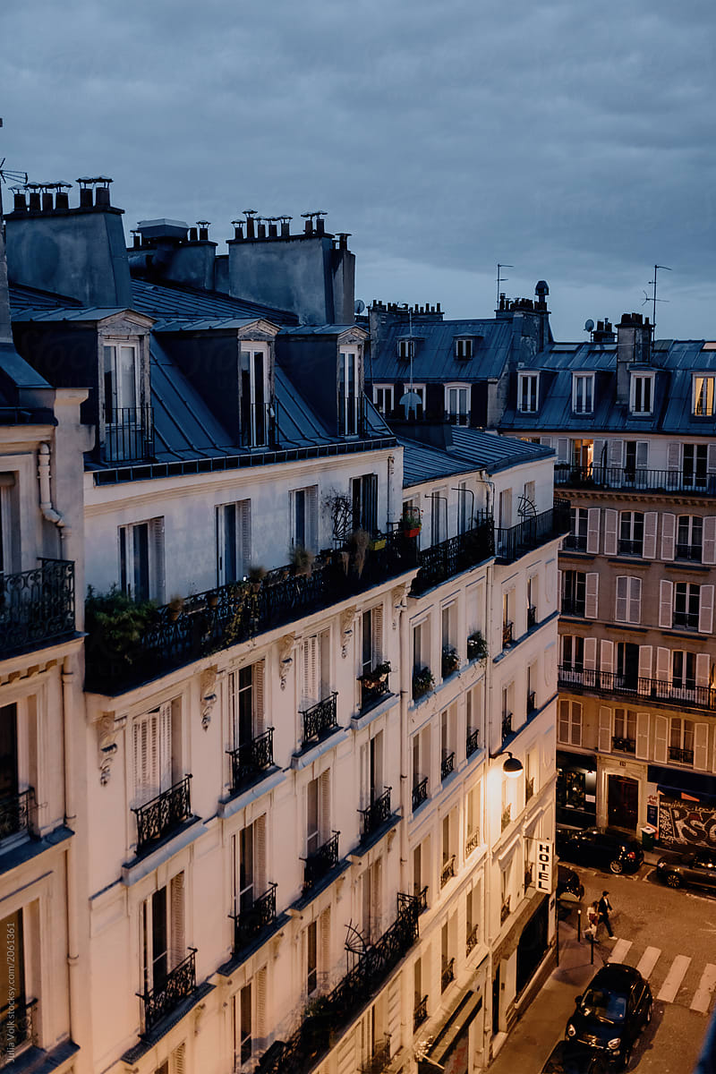 Night Street Of Paris