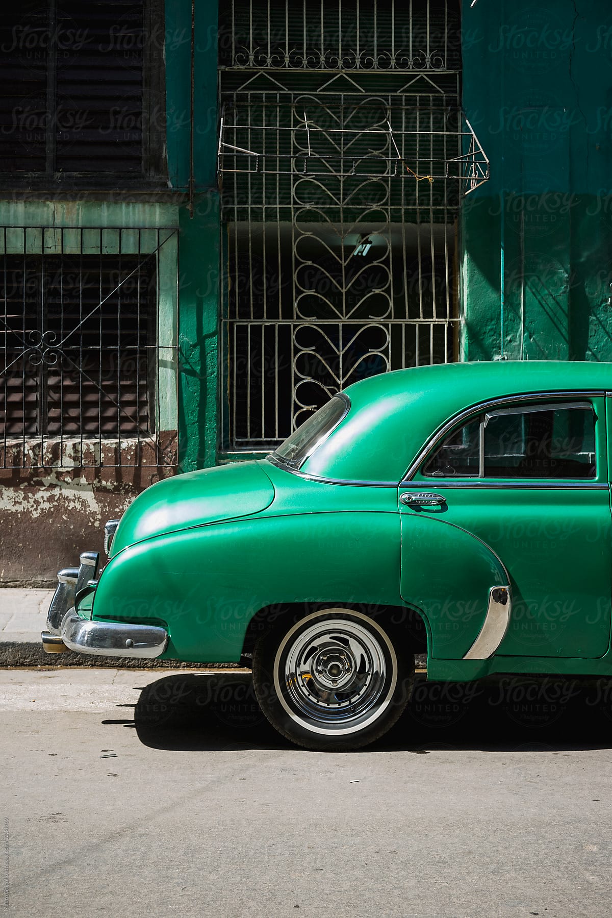 Vintage American car in Cuba