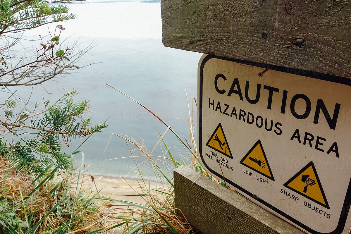 CAUTION - hazardous area