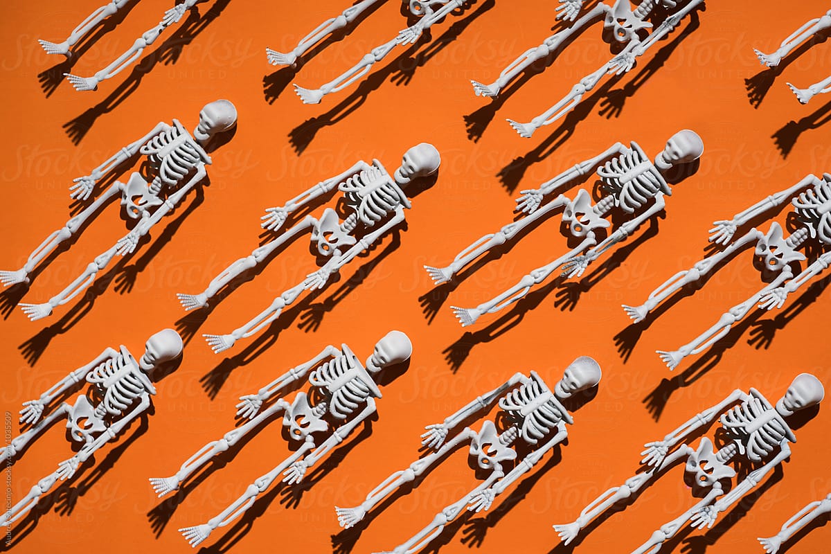 human-skeleton-miniature-halloween-by-stocksy-contributor-audshule