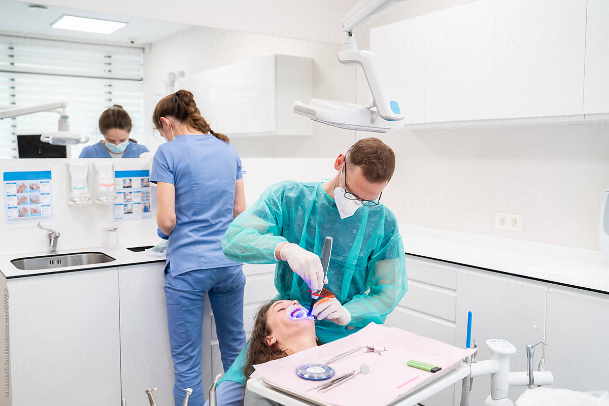 Dental Treatment At Bright Clinic Room