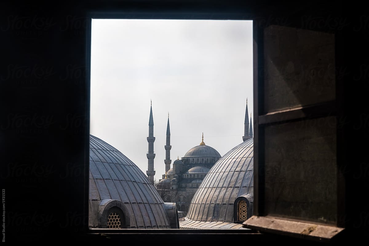 View to Blue Mosque domes