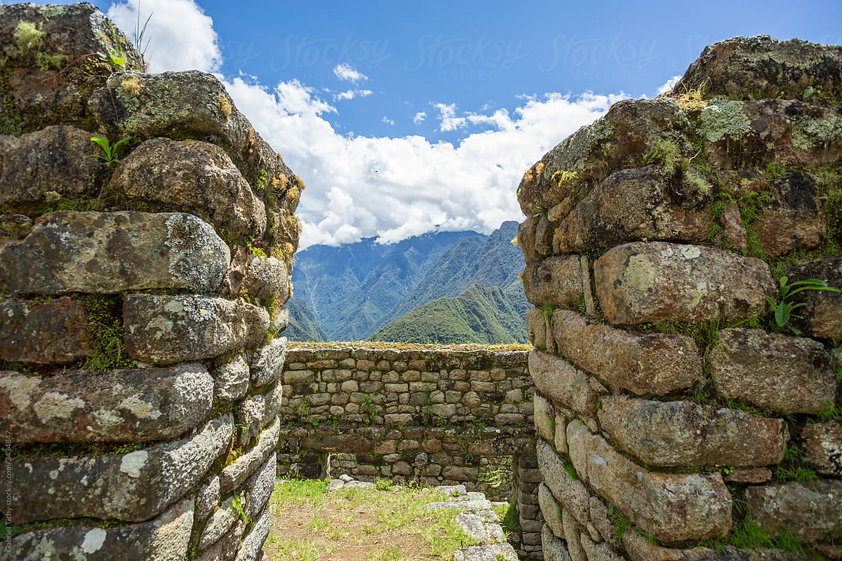 Inca ruins in Inca Trails