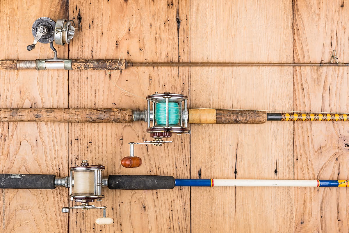 Vintage And Antique Fishing Rods by Stocksy Contributor SKC