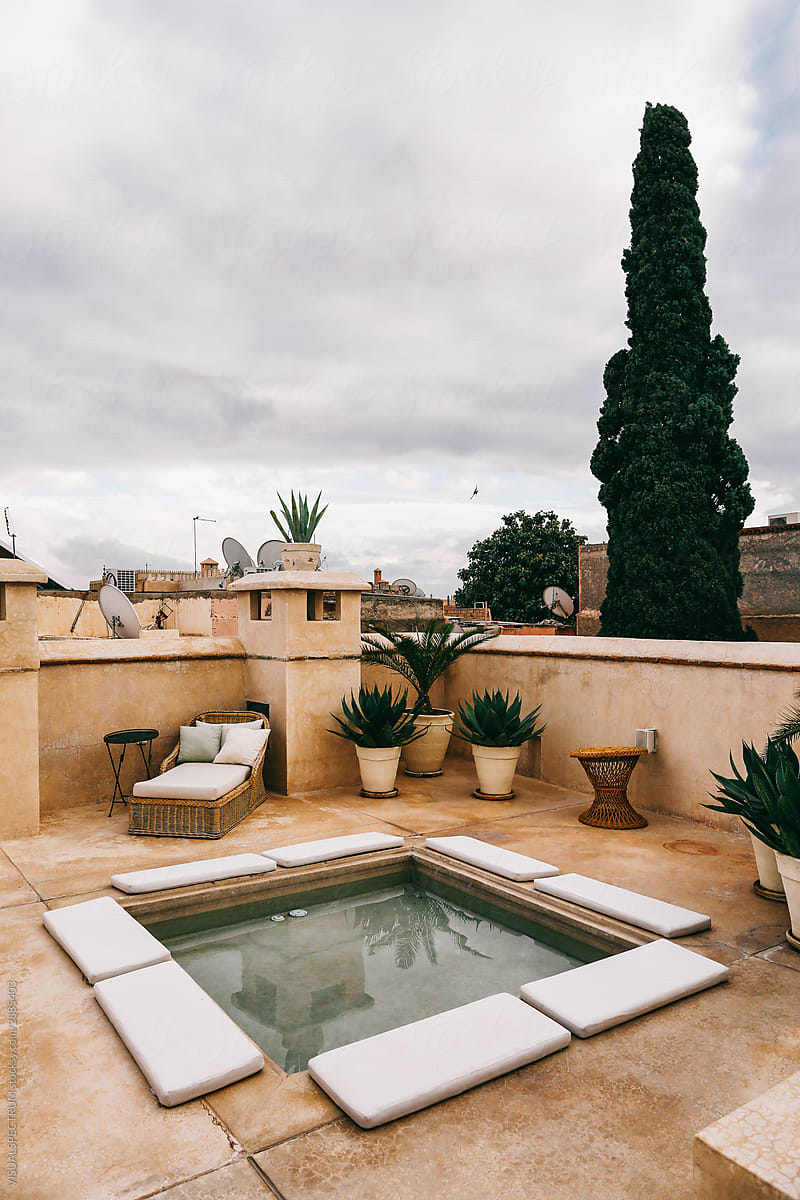 Small Pool on Mediterranean Rooftop