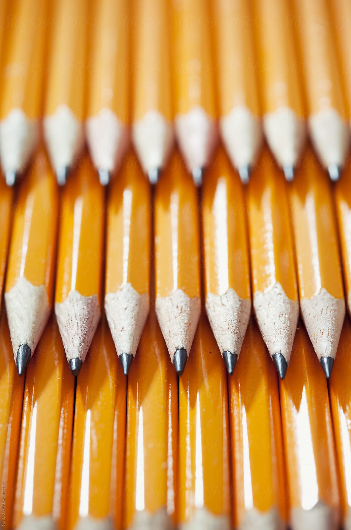 Pencils: Pencils Stacked in Pattern