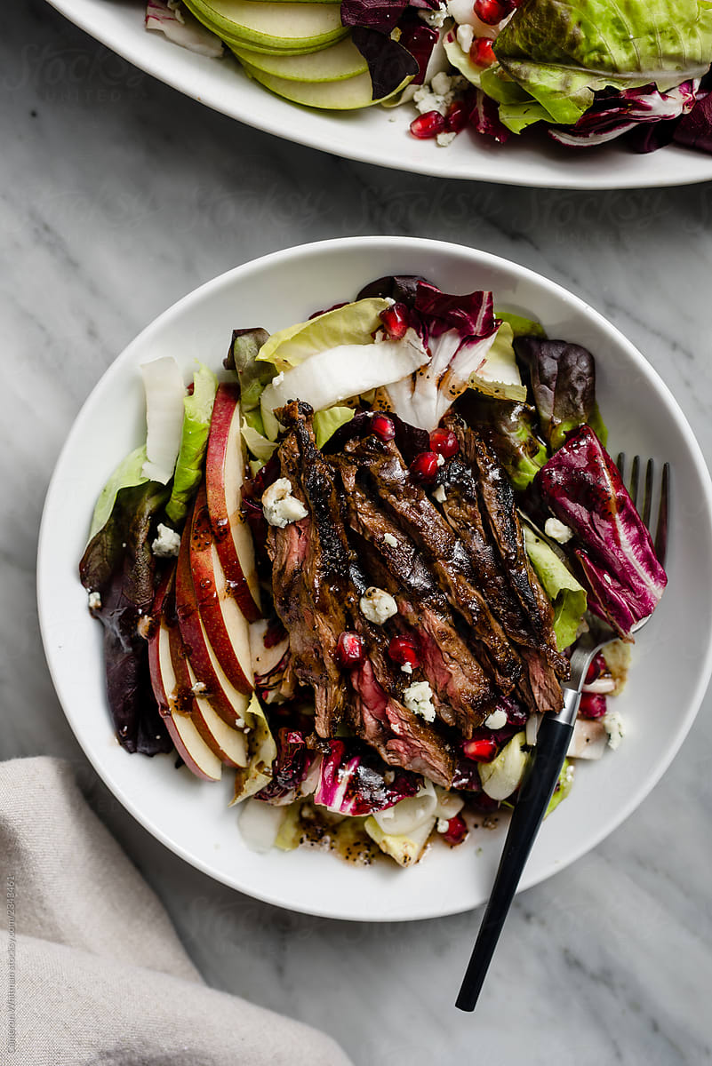 Pear and Endive Salad with Steak Strips