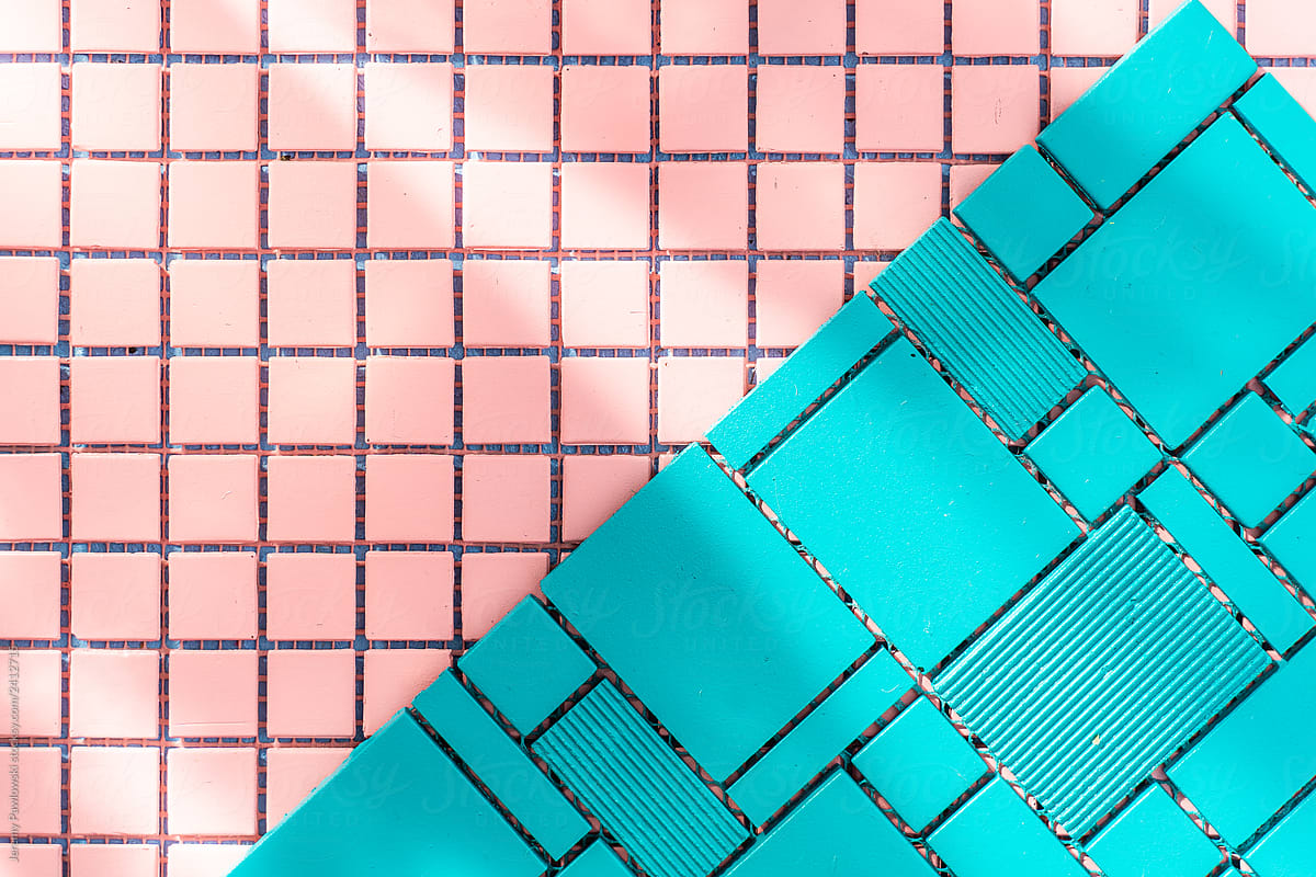 Colorful Bathroom Pastel Tiles
