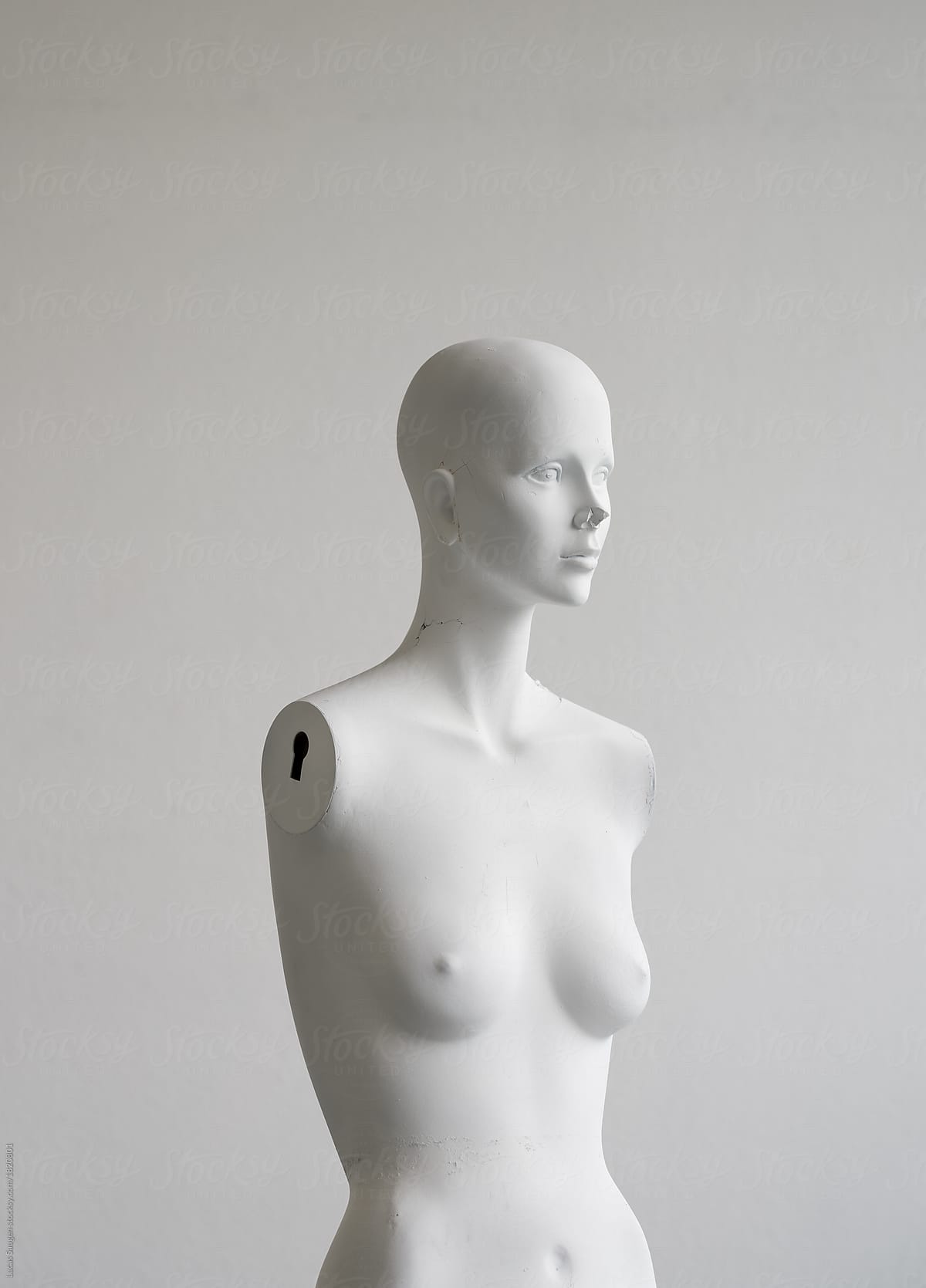 Female mannequin without hands