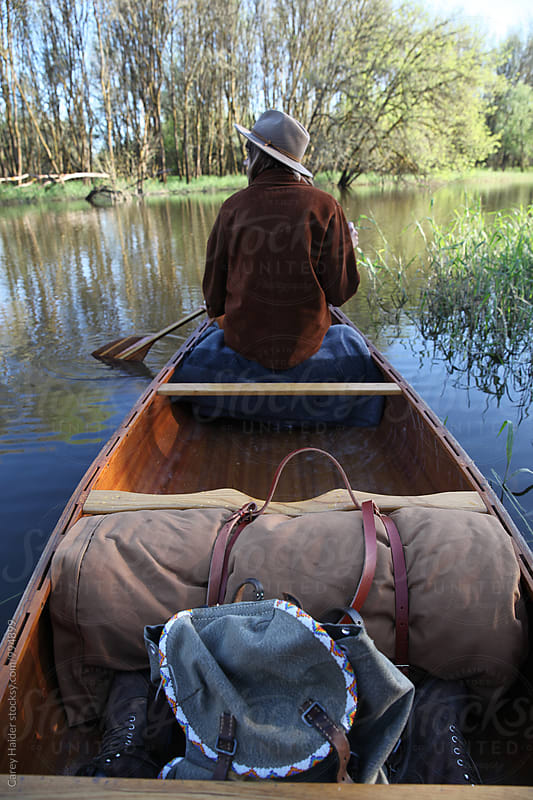 Woman In A Canoe