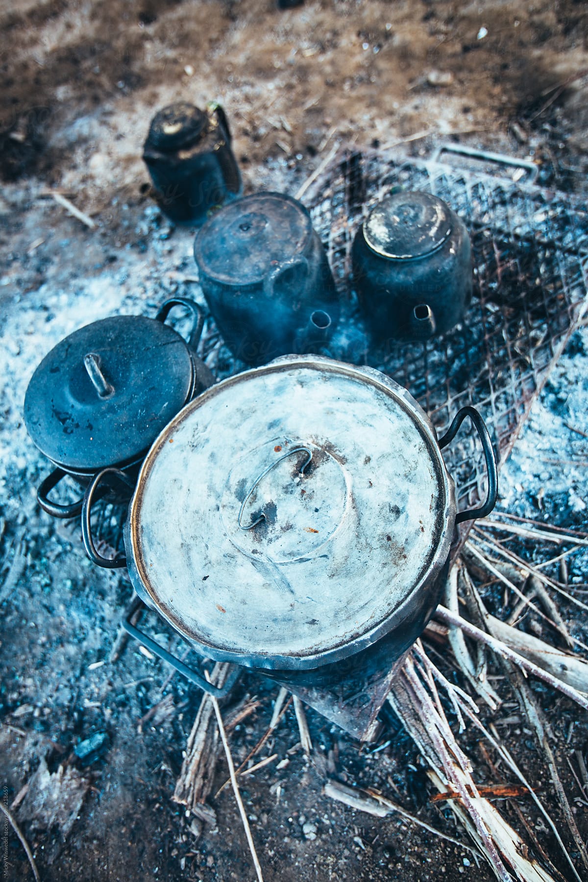 Rustic camp cooking