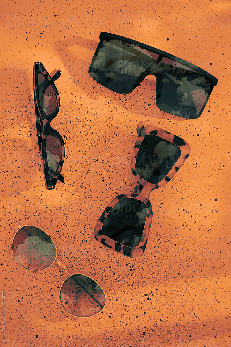Product Sunglasses  - Summer eyewear collection orange Fashion Trend