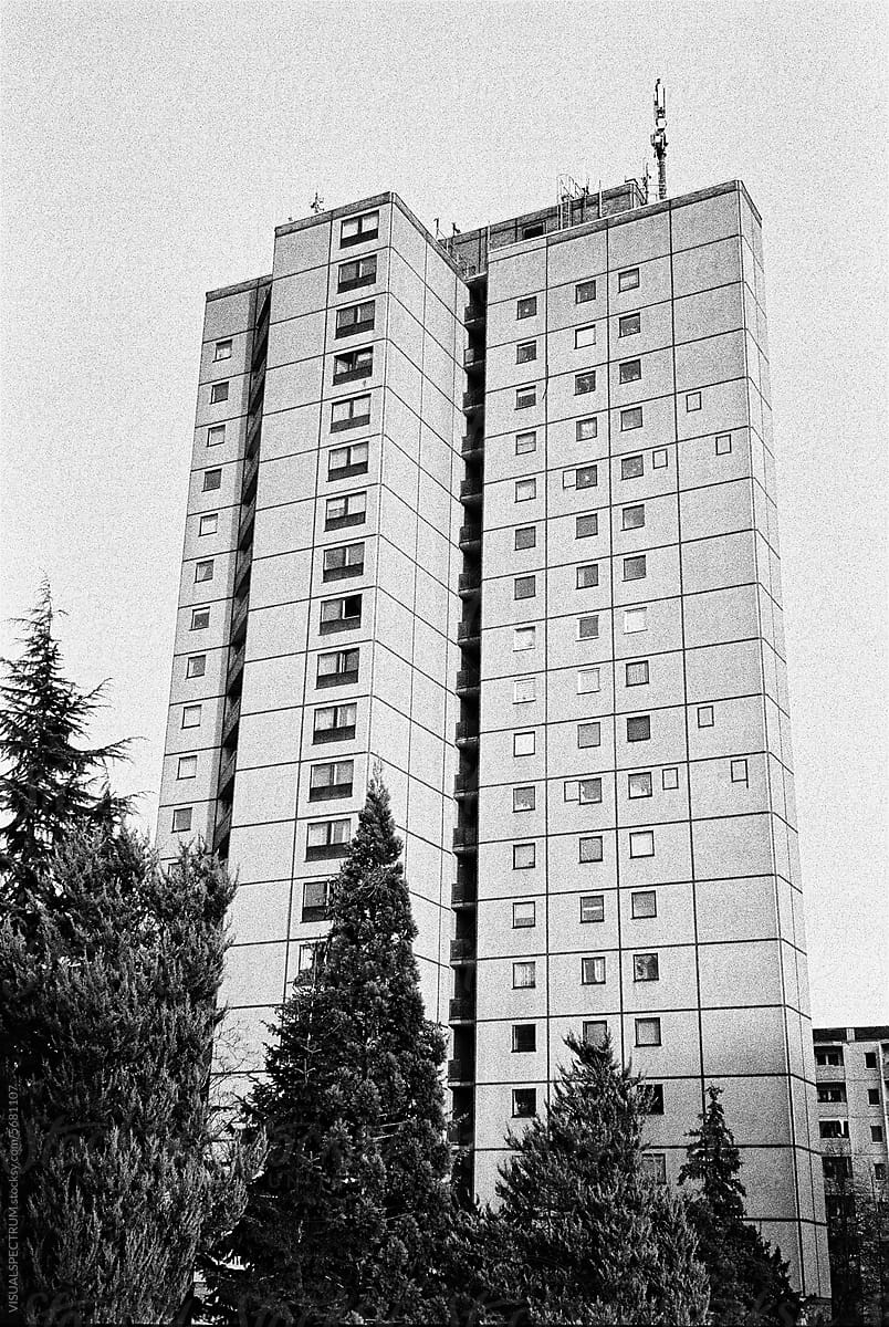 East Berlin High-Rise Apartments (Plattenbau)