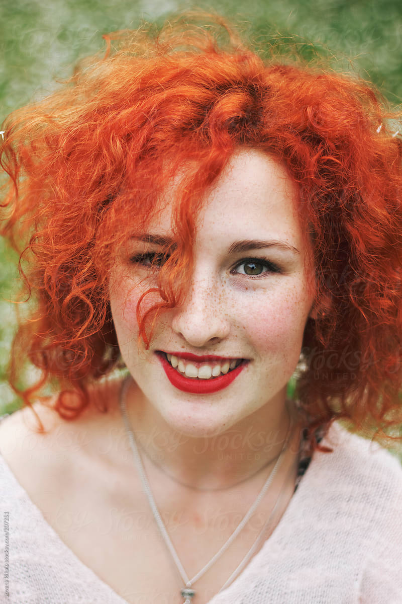 Portrait Of A Beautiful Ginger Haired Woman By Stocksy Contributor 