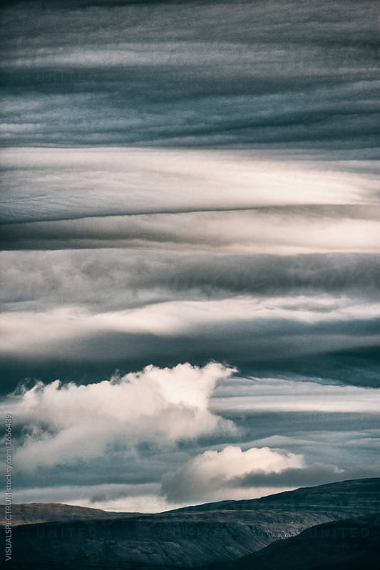 Moody Icelandic Westfjord Sky
