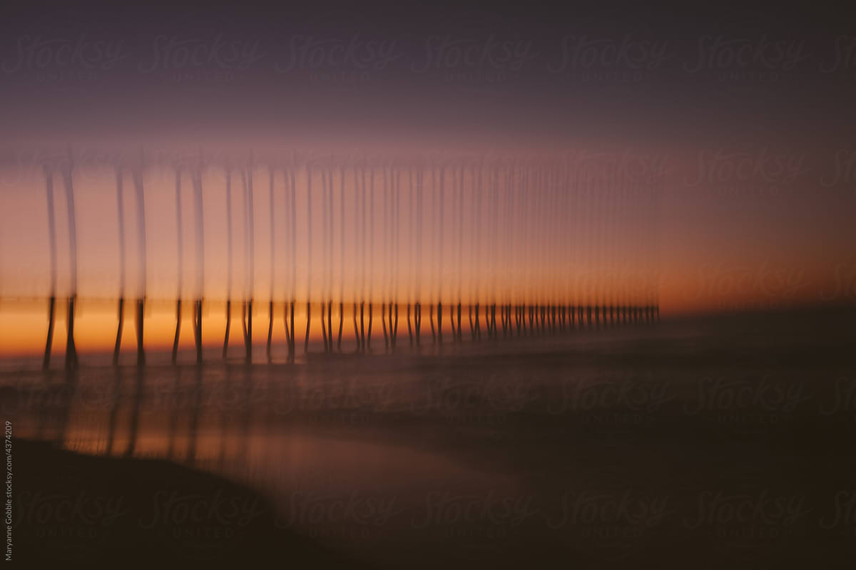 Abstract Beach Sunset