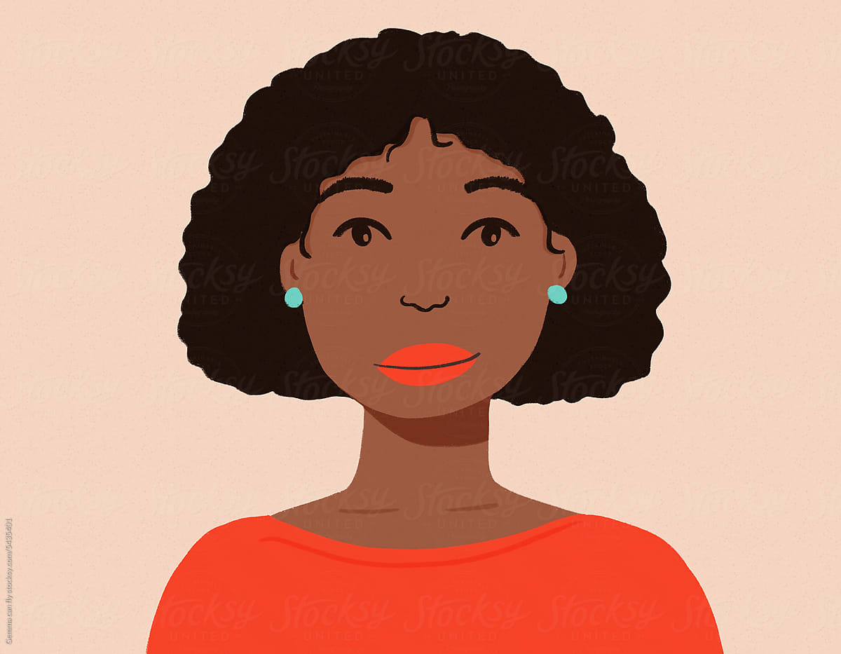 Black woman beautiful portrait
