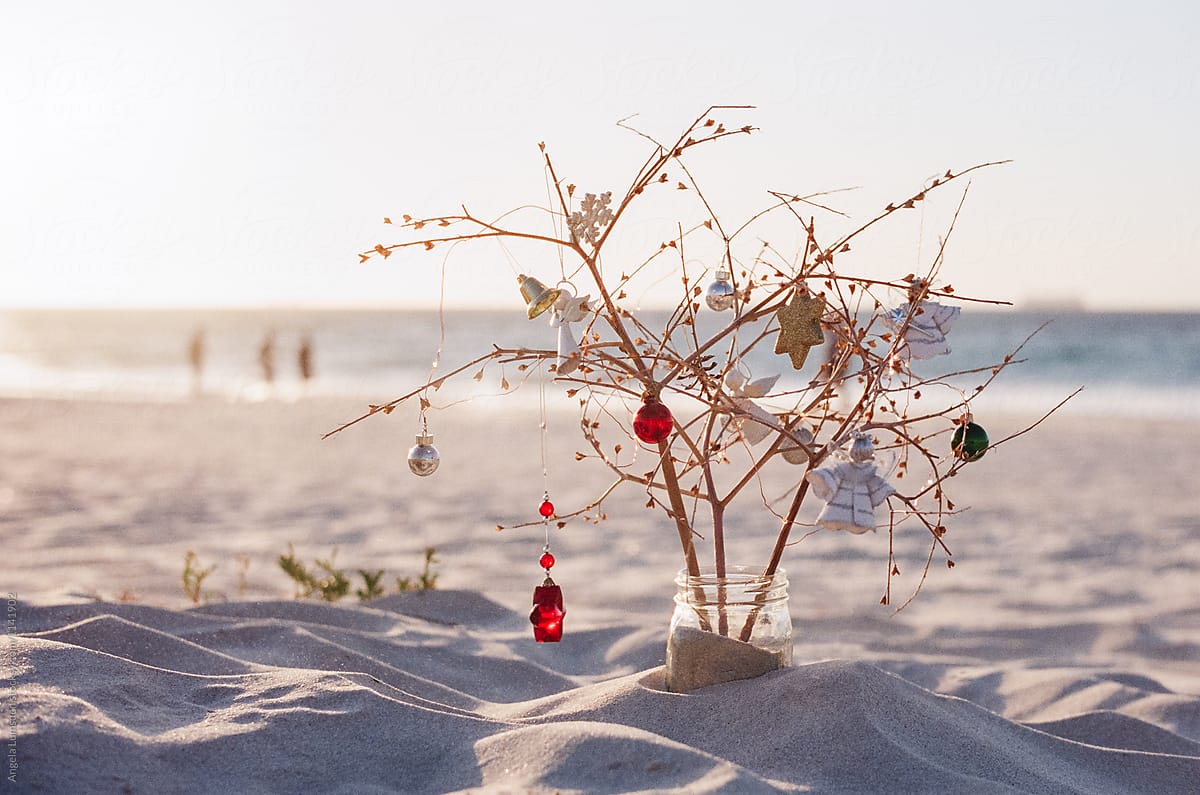 Beach christmas tree