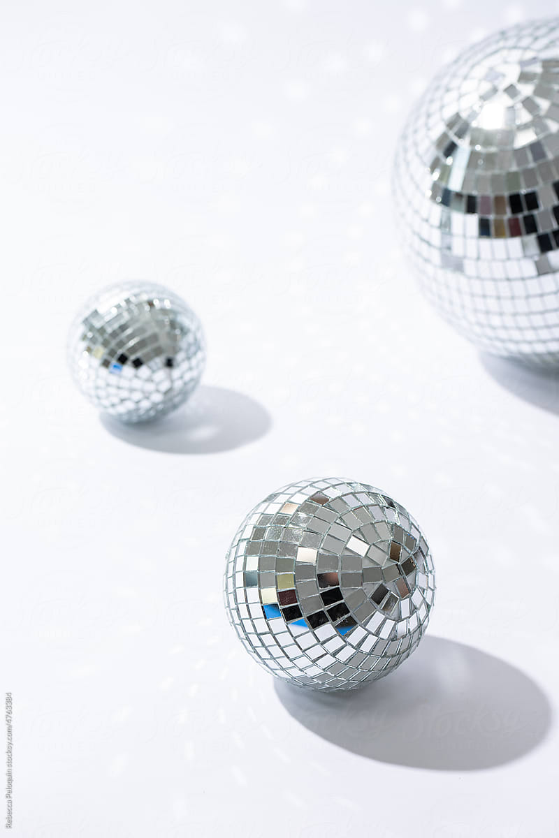 Closeup of Disco balls