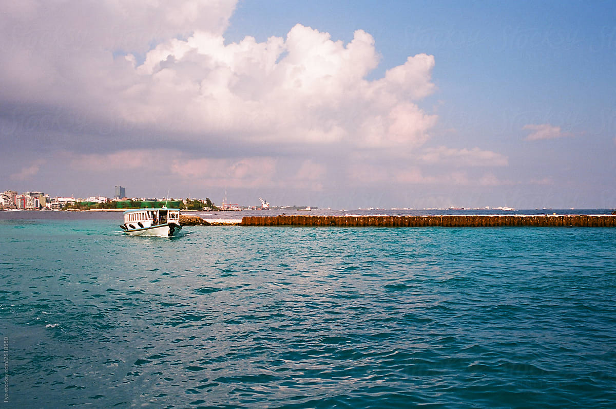 Maldive island Male port