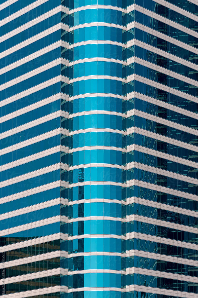 Residencial buildings facades in Hong Kong
