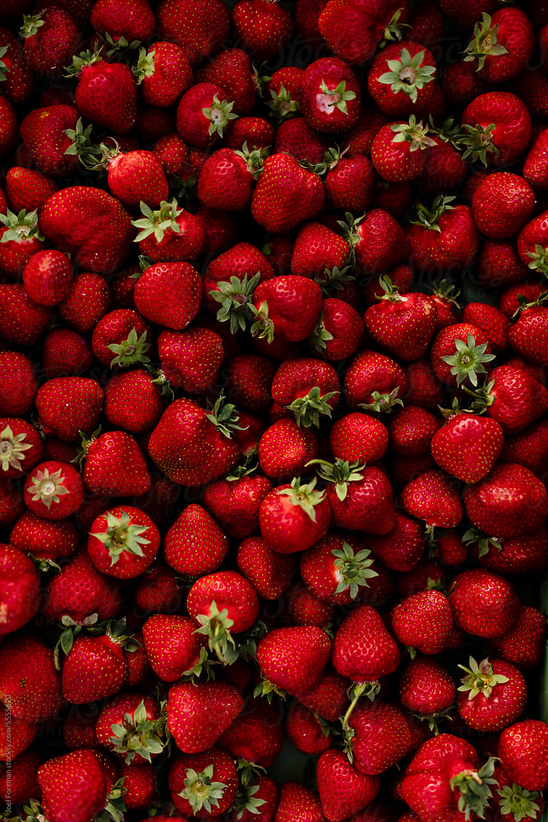 strawberries texture