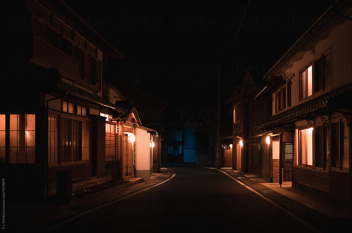 Neighborhood Light at Night