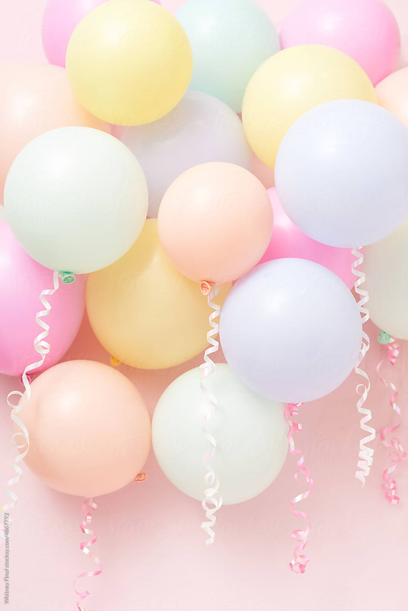Pastel Matte Party Birthday Balloons