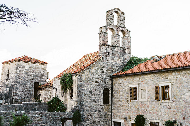 Details of Old Town Budva,Montenegro