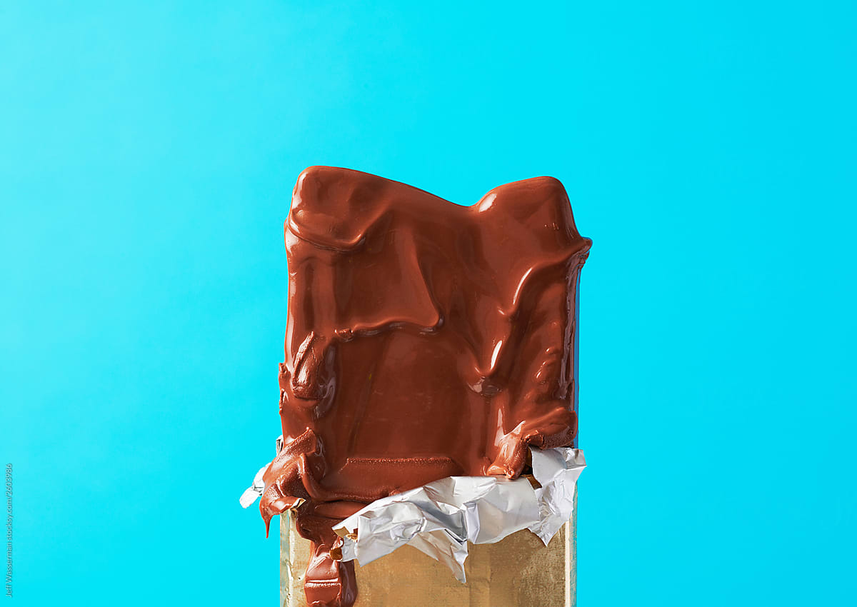 melted chocolate bar